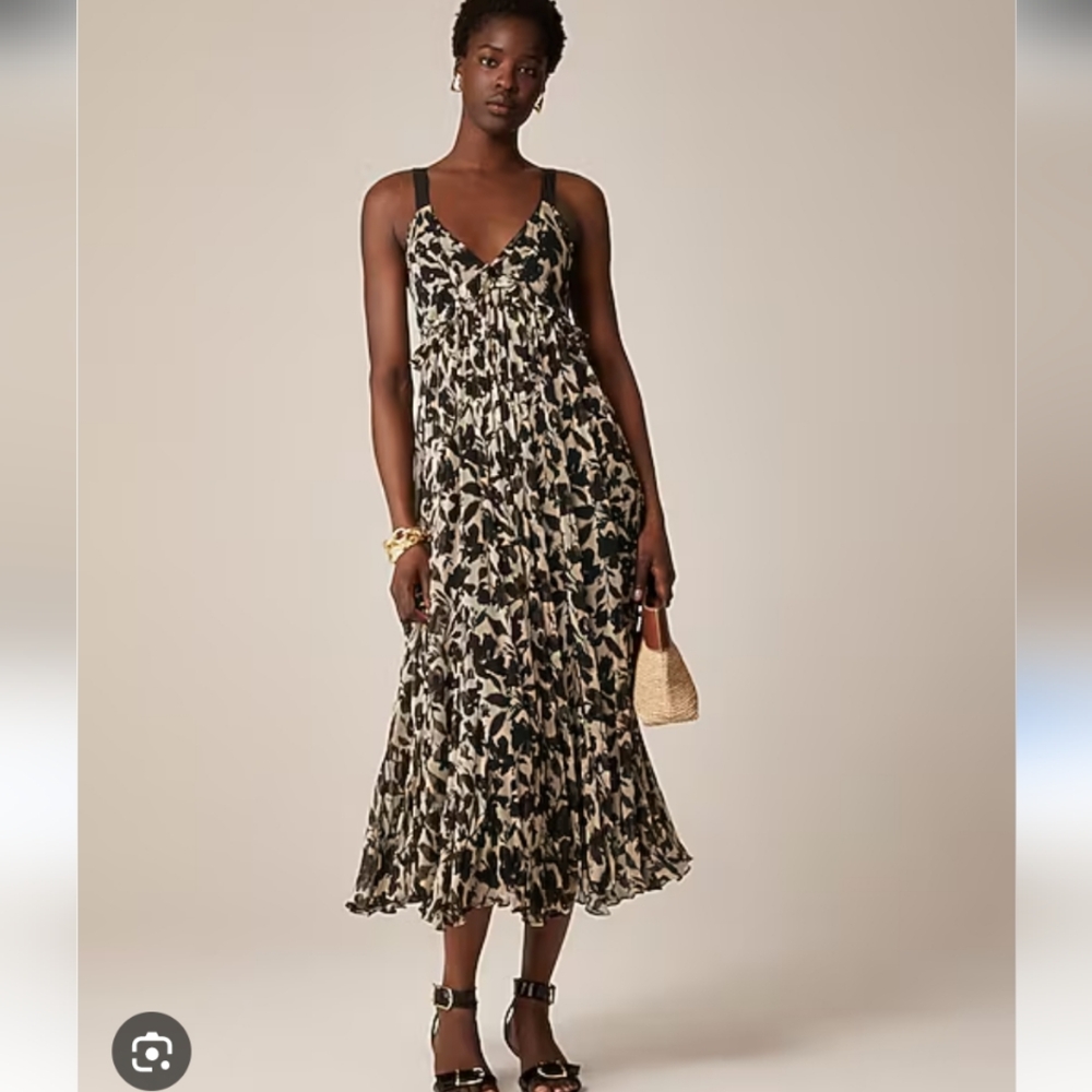 J Crew Collection ruffle-trim dress in chiffon CI561 Size 2